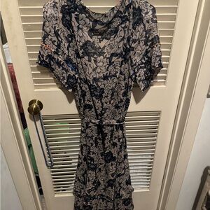 Johnny was jade wrap dress size XL unique floral design , great condition